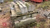 PALLET OF VARIOUS CONCRETE KERB STONES - 3