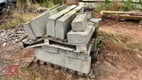 PALLET OF VARIOUS CONCRETE KERB STONES - 7