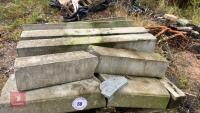 PALLET OF VARIOUS CONCRETE KERB STONES - 9