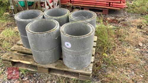 10 CONCRETE MANHOLE RISERS