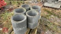 10 CONCRETE MANHOLE RISERS - 3