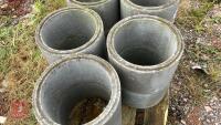10 CONCRETE MANHOLE RISERS - 4