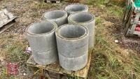 10 CONCRETE MANHOLE RISERS - 7