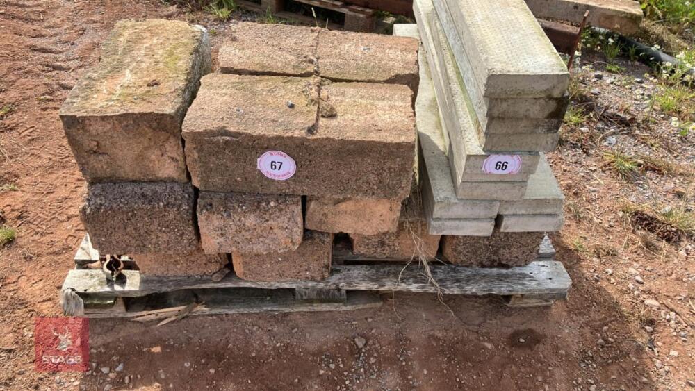 12 USED 6'' CONCRETE BLOCKS