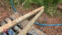 2 TAPERED CONCRETE FENCE POSTS - 3