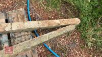 2 TAPERED CONCRETE FENCE POSTS - 6