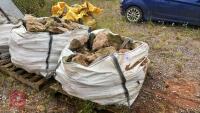 3 DUMPY BAGS WHITE LIAS BUILDING STONE