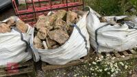 3 DUMPY BAGS WHITE LIAS BUILDING STONE - 9