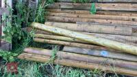 QTY OF TIMPER POSTS AND RAILS - 2
