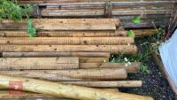 QTY OF TIMPER POSTS AND RAILS - 4