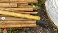 QTY OF TIMPER POSTS AND RAILS - 5