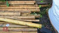 QTY OF TIMPER POSTS AND RAILS - 8
