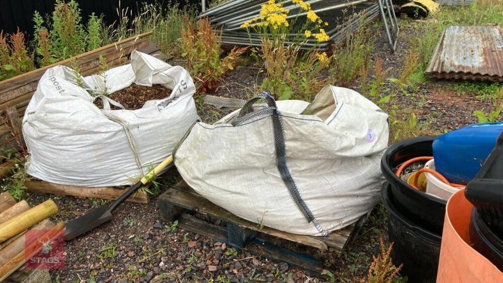 HALF DUMPY BAG OF BARK CHIPPINGS