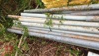 QTY 4'' GREY PLATIC PIPES - 5