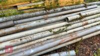 QTY 4'' GREY PLATIC PIPES - 6