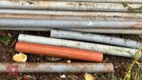 QTY 4'' GREY PLATIC PIPES - 7