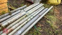 QTY 4'' GREY PLATIC PIPES - 8