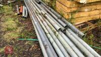 QTY 4'' GREY PLATIC PIPES - 9