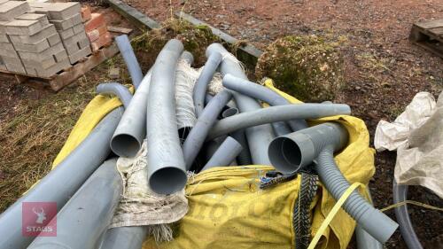DUMPY BAG OF 4'' X 2'' PLASTIC PIPES