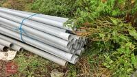 QTY OF 4'' GREY PLASTIC PIPES - 2
