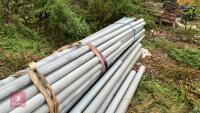 QTY OF 4'' GREY PLASTIC PIPES - 8