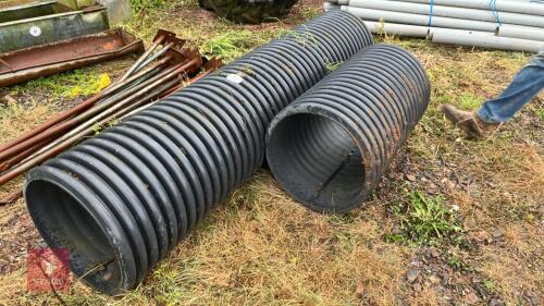 2 LENGTHS OF 20'' DIAMETER DRAINAGE PIPE