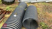 2 LENGTHS OF 20'' DIAMETER DRAINAGE PIPE - 4