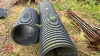 2 LENGTHS OF 20'' DIAMETER DRAINAGE PIPE - 6