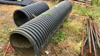 2 LENGTHS OF 20'' DIAMETER DRAINAGE PIPE - 8