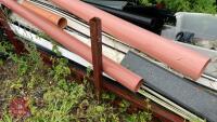 METAL STILLAGE AND PLASTIC GUTTERING ETC - 6