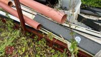 METAL STILLAGE AND PLASTIC GUTTERING ETC - 7