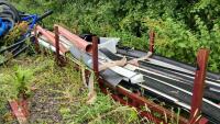 METAL STILLAGE AND PLASTIC GUTTERING ETC - 8