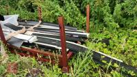 METAL STILLAGE AND PLASTIC GUTTERING ETC - 9