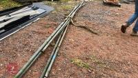 6 LENGTHS OF METAL CUBICLE PIPE