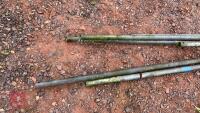 6 LENGTHS OF METAL CUBICLE PIPE - 2