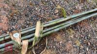 6 LENGTHS OF METAL CUBICLE PIPE - 4
