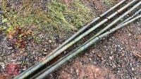 6 LENGTHS OF METAL CUBICLE PIPE - 5