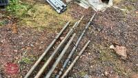 6 LENGTHS OF METAL CUBICLE PIPE - 6