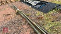6 LENGTHS OF METAL CUBICLE PIPE - 7