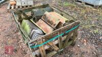 WOODEN CRATE OF CLAY RIDGE ROOF TILES - 3