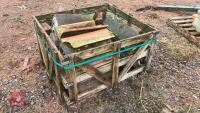 WOODEN CRATE OF CLAY RIDGE ROOF TILES - 5