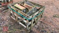 WOODEN CRATE OF CLAY RIDGE ROOF TILES - 7