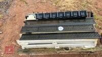 8 x 1 METRE LENGTHS OF ACO DRAIN CHANNEL - 8