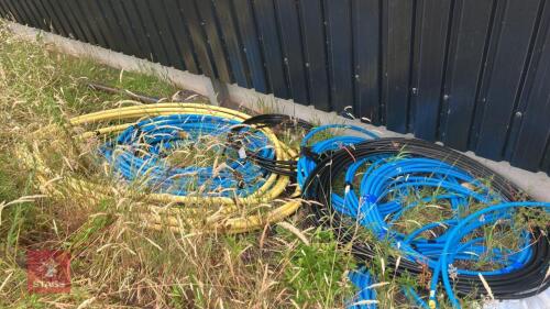 LRG QTY OF PLASTIC WATER & GAS PIPES