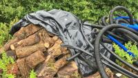 LRG PILE OF ASH FIREWOOD - 5