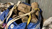 DUMPY BAG FULL OF HARDWOOD LOGS - 5