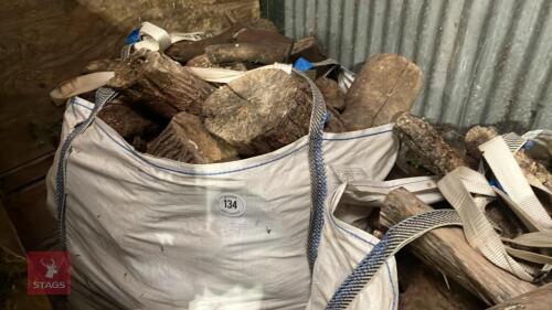 DUMPY BAG FULL OF HARDWOOD LOGS