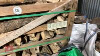 WOODEN CRATE FULL OF HARDWOOD LOGS - 4