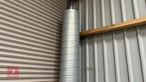 QTY OF ALUMINIUM DUST EXTRACTION PIPE