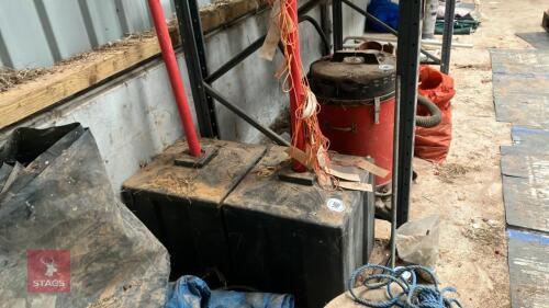 2 TELESCOPIC HEIGHT RESTRICTION BARRIERS